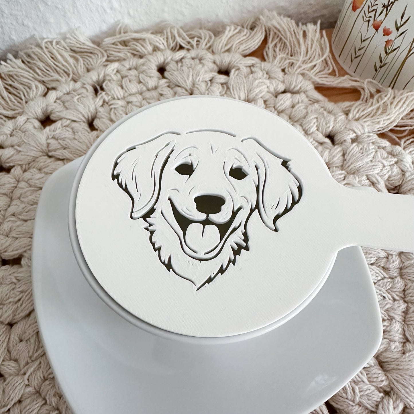 Coffee Stencil Dog