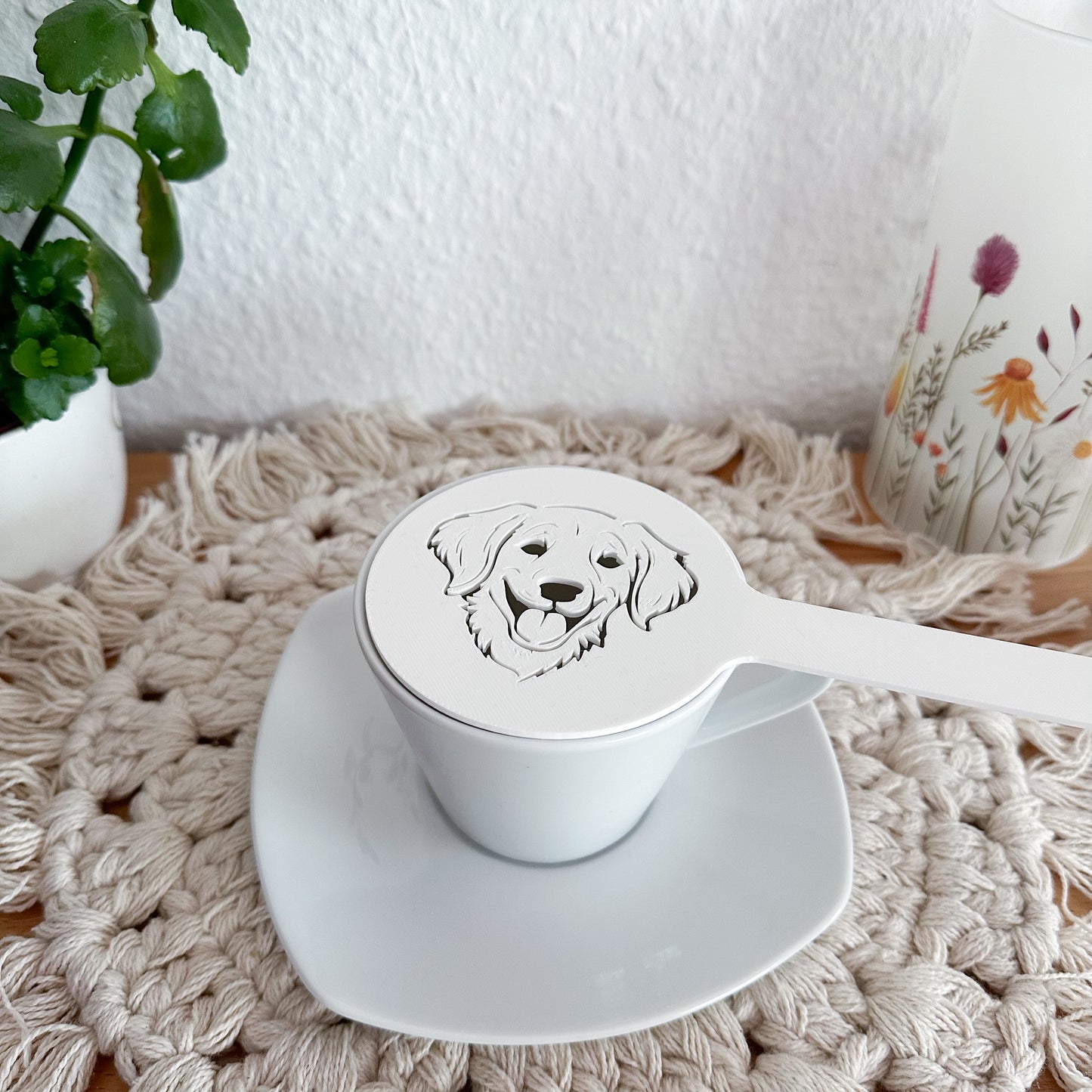 Coffee Stencil Dog