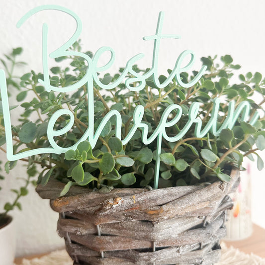 PLA Pflanzenstecker – Geschenkdeko für Lehrerinnen