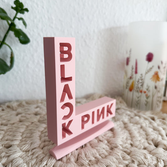BLACKPINK Logo PLA-Standfuß aufgestellt – perfekte K-Pop Dekoration
