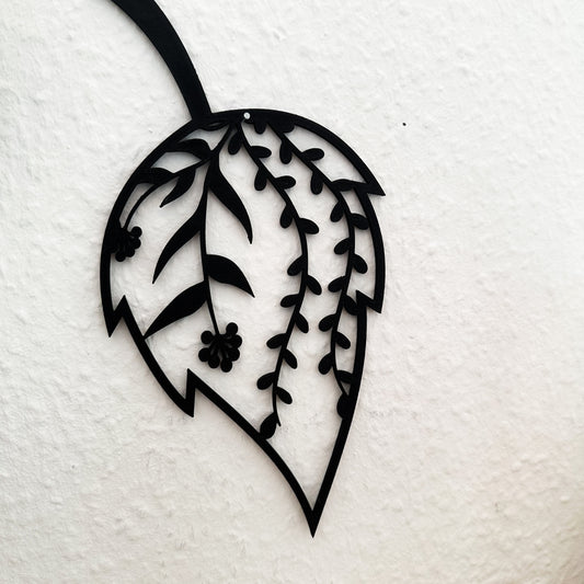 Stilvolle Pflanzen Wanddeko im Blatt Design – 3D-Druck in verschiedenen Farben