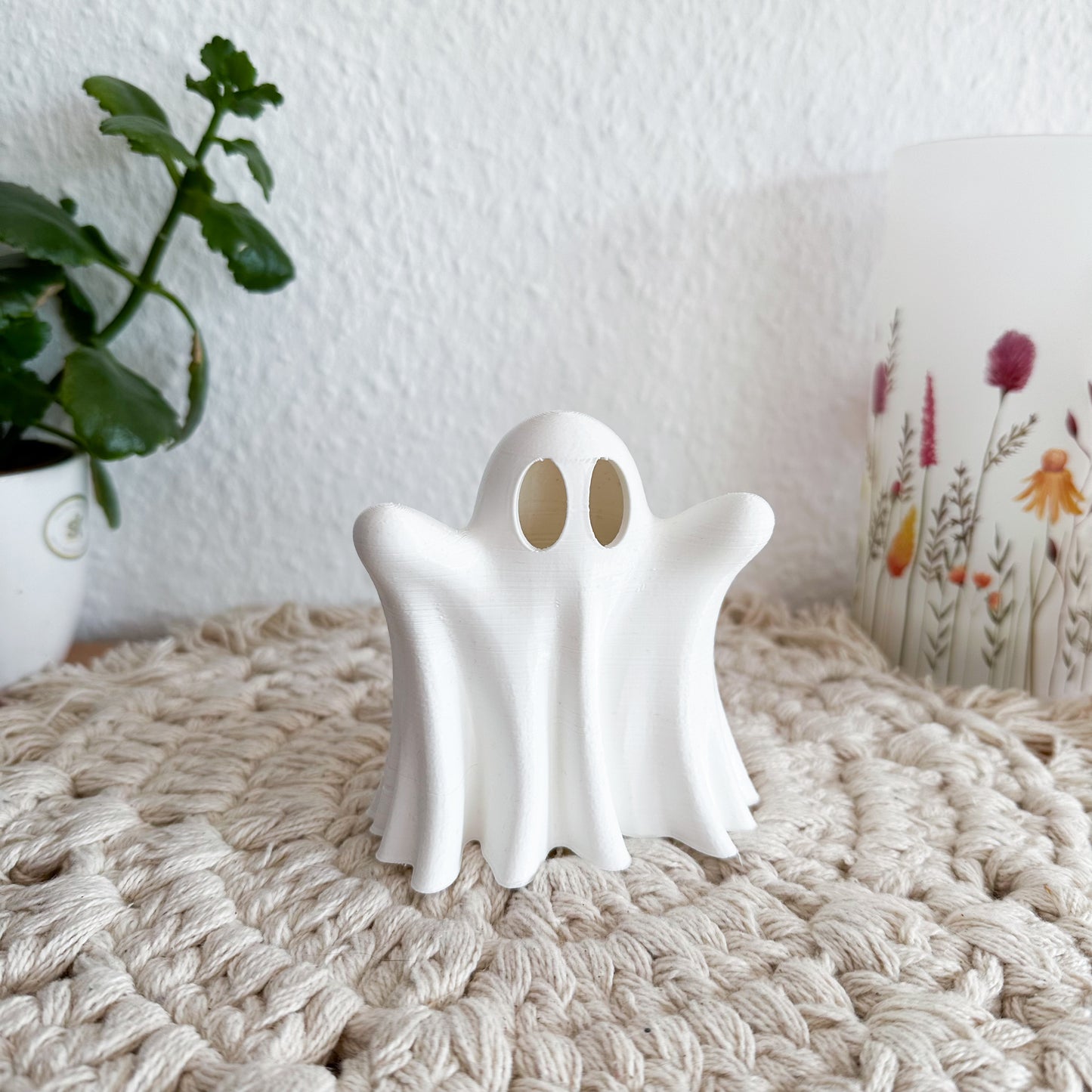 Deko Gespenst aus PLA – 3D-gedruckte Halloween Tischdeko
