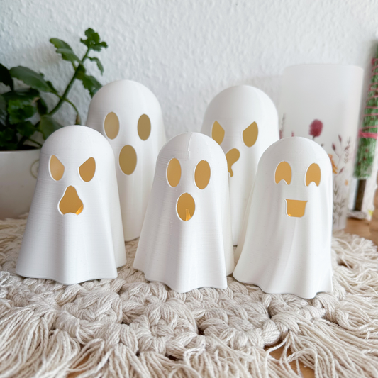 Halloween Deko Gespenster Set – perfekt für Tisch und Fensterbank