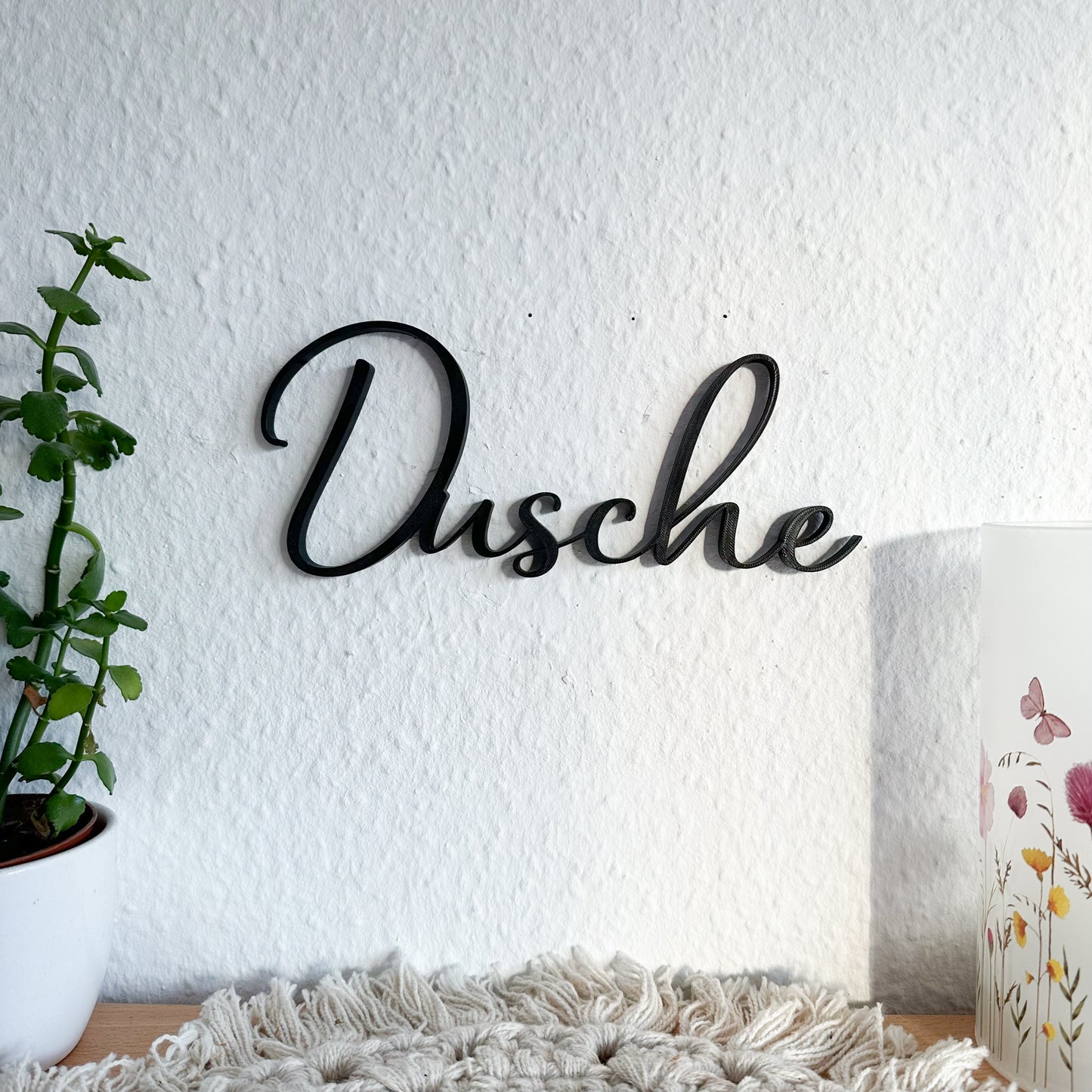 Dusche Schild aus PLA – 3D-gedrucktes Türschild für Badezimmer