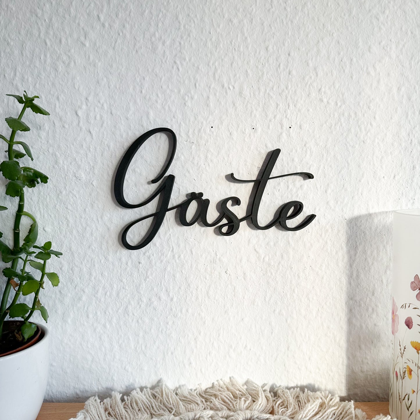 Gäste Schild aus PLA – 3D-gedrucktes Türschild für Gästezimmer oder WC
