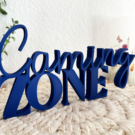 3D-Druck Gaming Zone Schriftzug – stylische Deko für das Zockerzimmer
