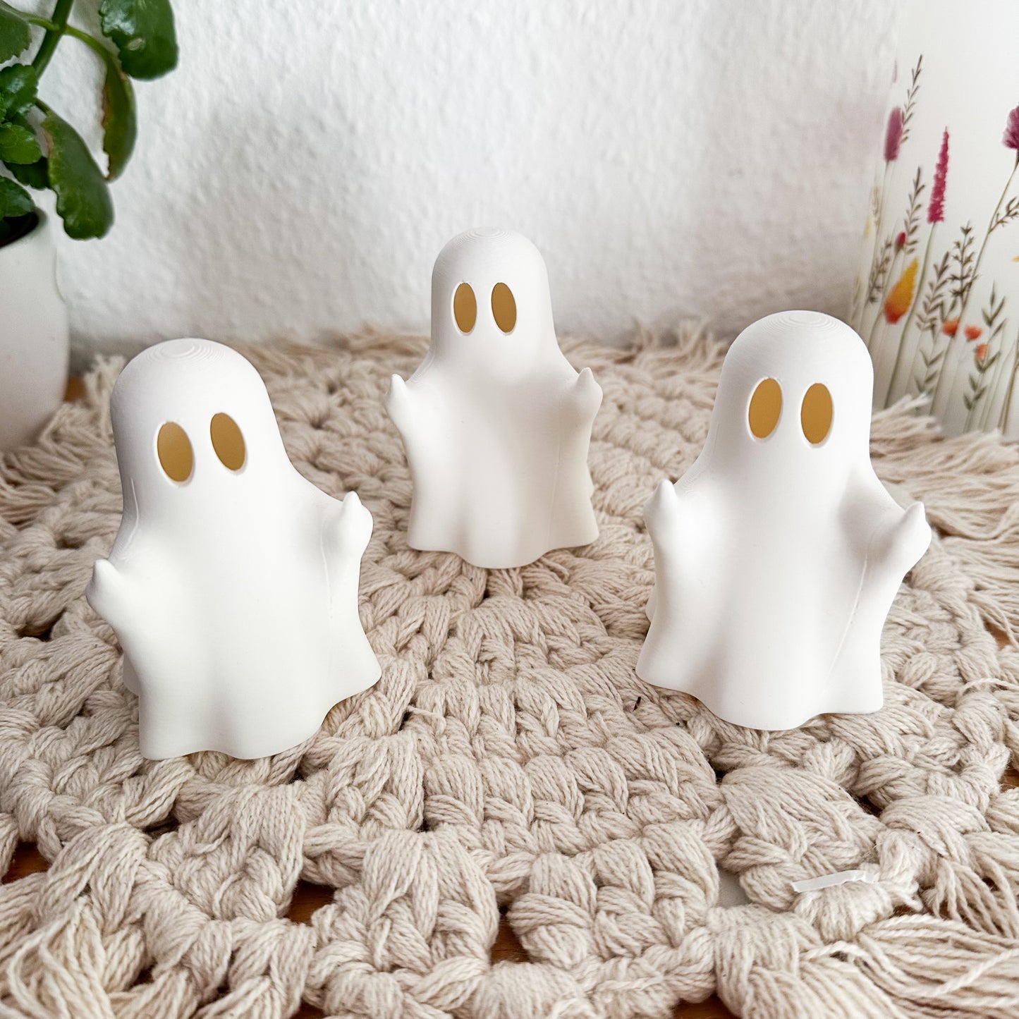 Lustiges Deko Gespenst mit Mittelfinger – 3D-gedruckte Halloween Figur