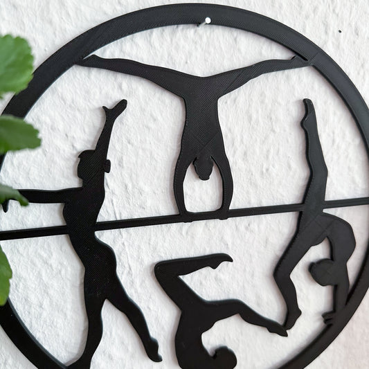 3D-Druck Wandbild Gymnastik – perfekte Deko für Fitnessraum oder Studio