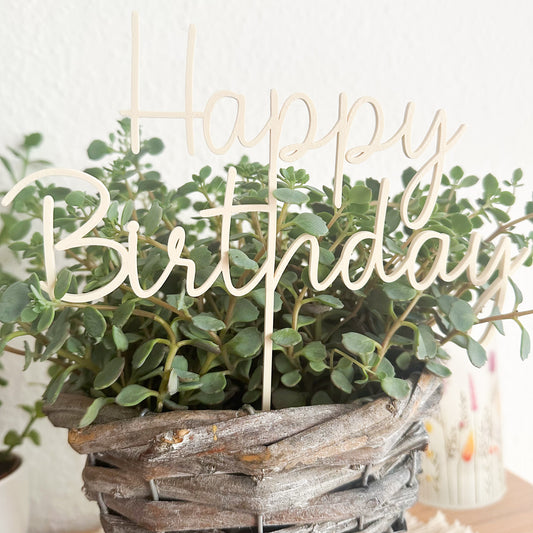 Geburtstagsstecker PLA – für Kuchen, Pflanzen oder Geschenke