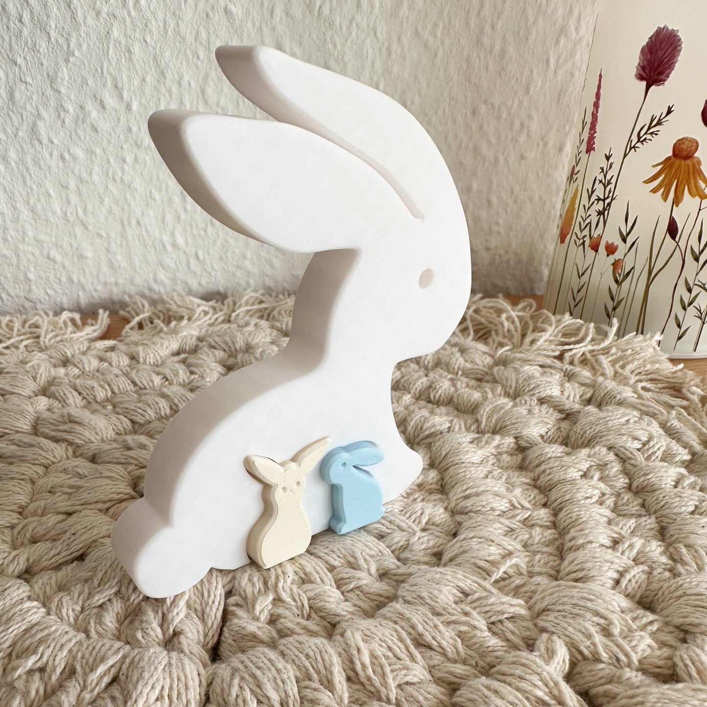 Frühlingshafte Deko Hasen – nachhaltig produziert aus PLA