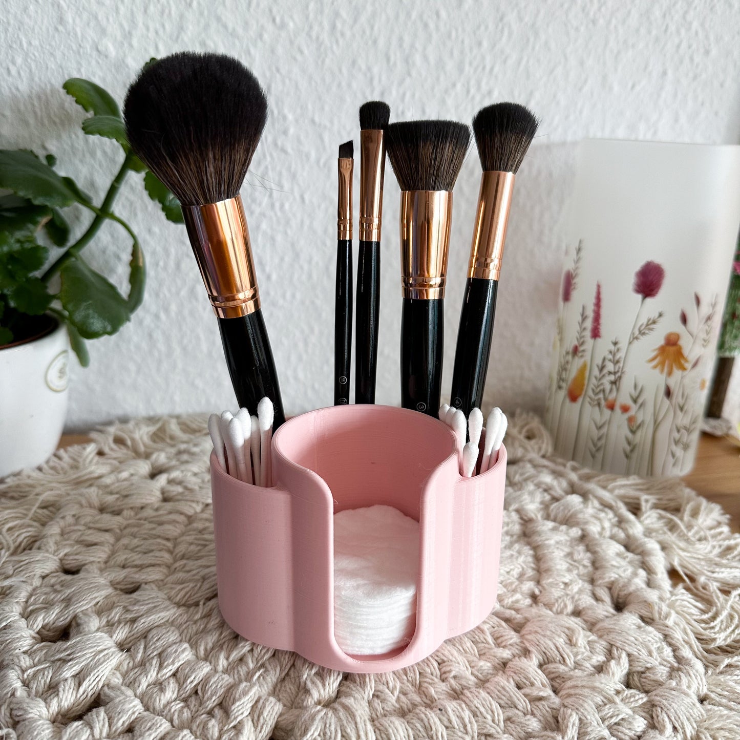 Kosmetik Organizer aus PLA – 3D-gedruckter Behälter für Wattepads und Make-up