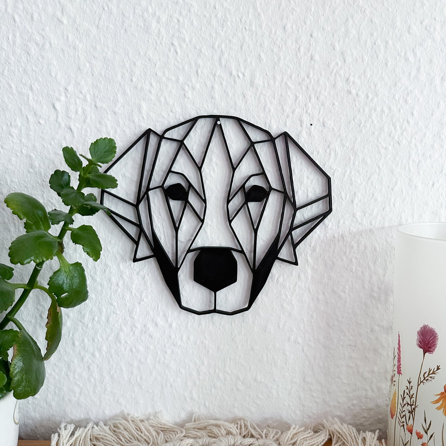 Labrador Wandbild aus PLA – 3D-gedruckte Wanddeko für Hundefreunde