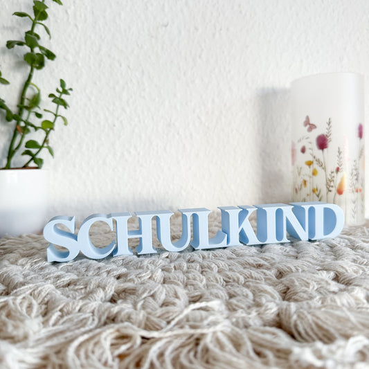 PLA Schulkind Deko – liebevoller Aufsteller für den Schulanfang