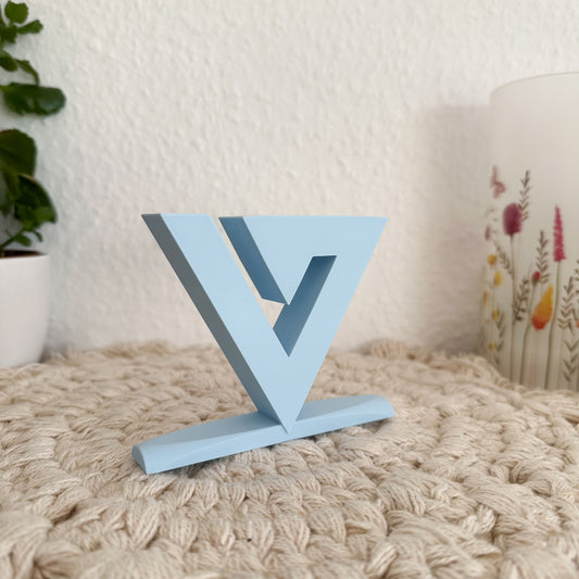 3D-gedruckter Fanartikel mit SEVENTEEN Logo – plastikfrei verpackt