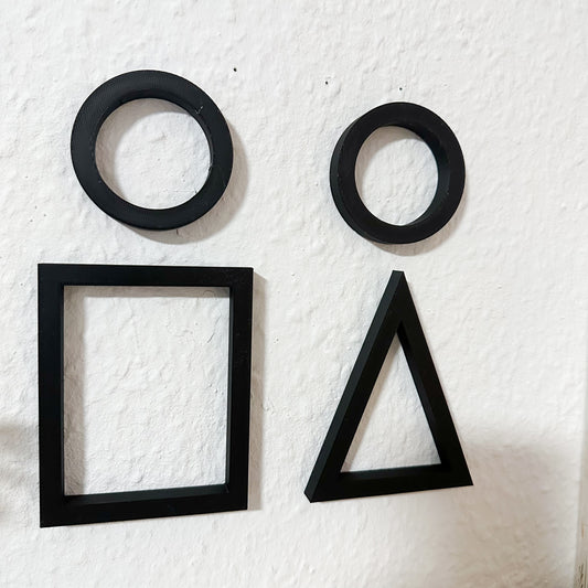 Türschild im Squid Game Look – Symbol-Schild für WC oder Gaming-Raum