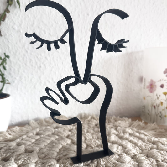 Witziges Toilettenschild für Gäste WC aus PLA