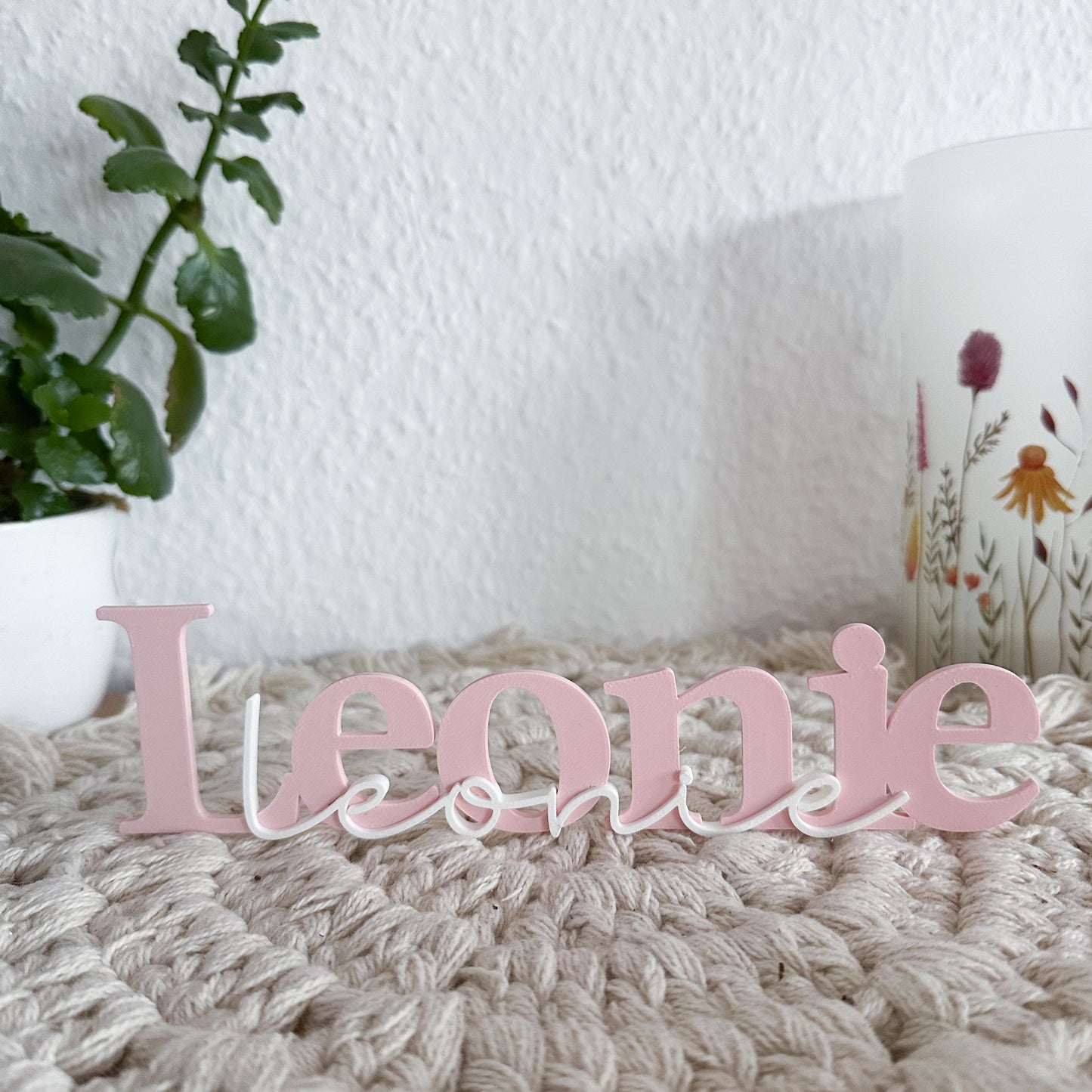 Personalisiertes Türschild mit Wunschname – 3D-gedruckt aus PLA
