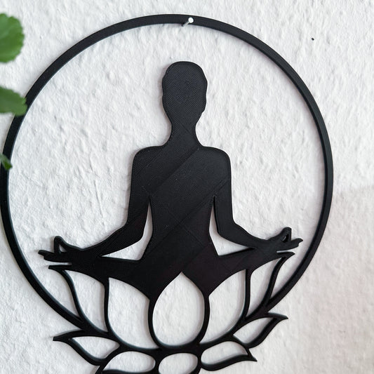 PLA Yoga-Motiv – stilvolle Wanddekoration für Yogaräume