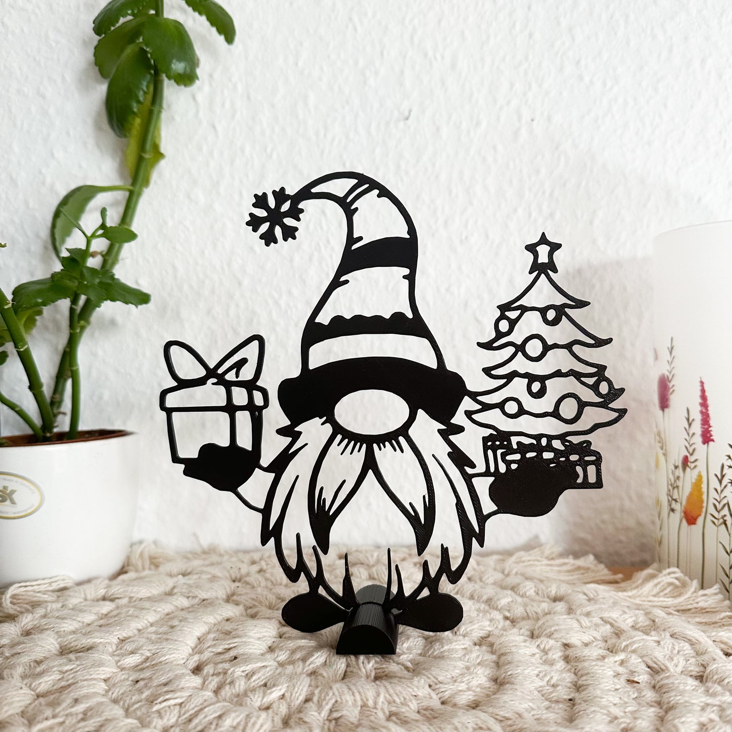 Wichtel Aufsteller – 3D-gedruckte Weihnachtsdeko aus PLA