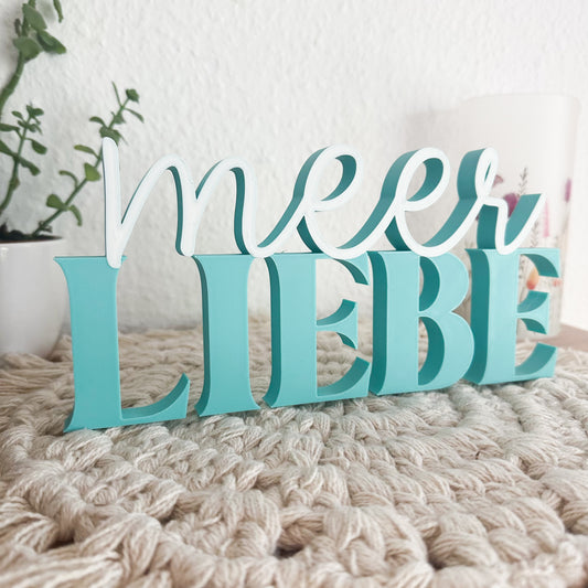 PLA Deko-Aufsteller mit Meer-Motiv – perfekt für Wohnzimmer oder Geschenk