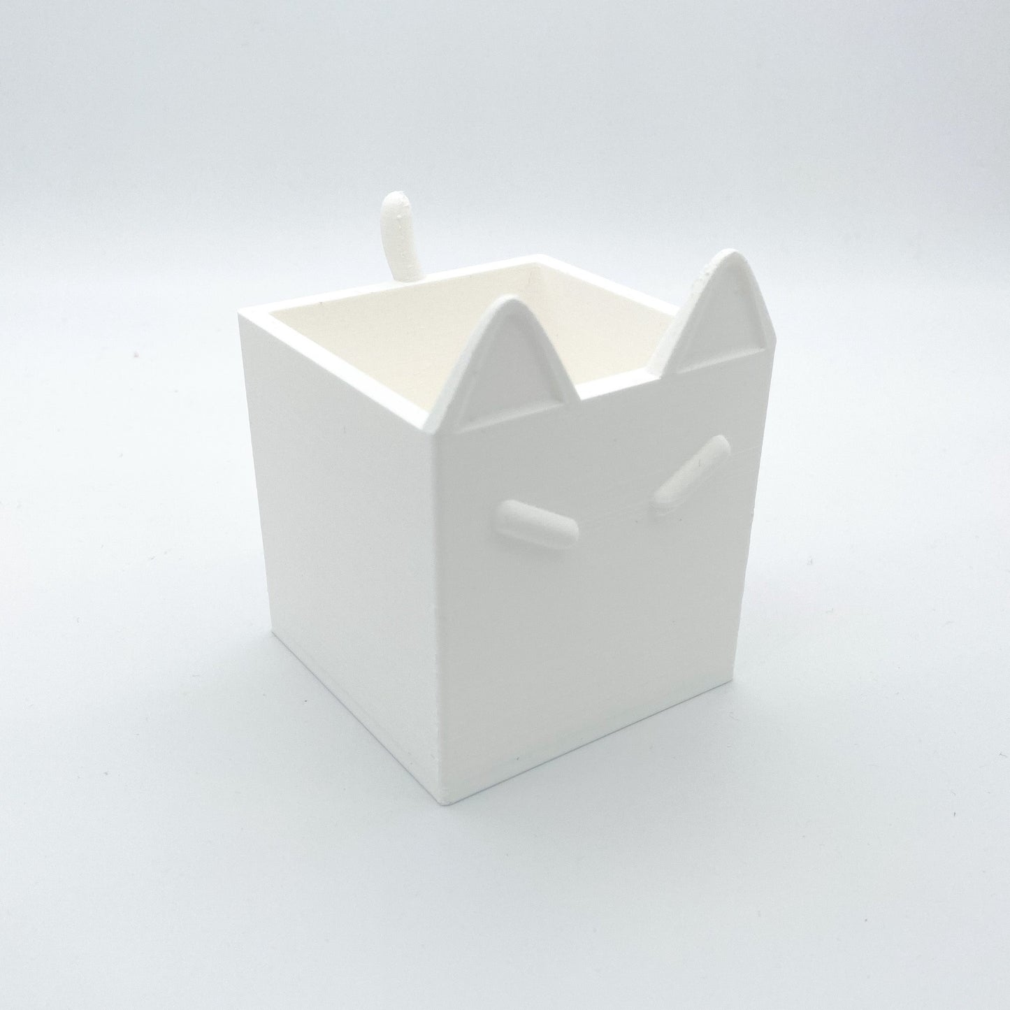 Cat flower pot