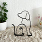 Hund Line Art Deko