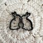 Rabbit cookie cutter set of 2