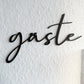PLA Schriftzug ‚Gäste‘ als Türschild – minimalistisch und stilvoll
