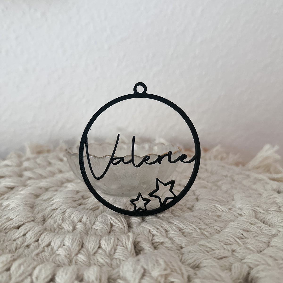 Personalisierter Geschenkanhänger als Weihnachtsdeko mit Namen