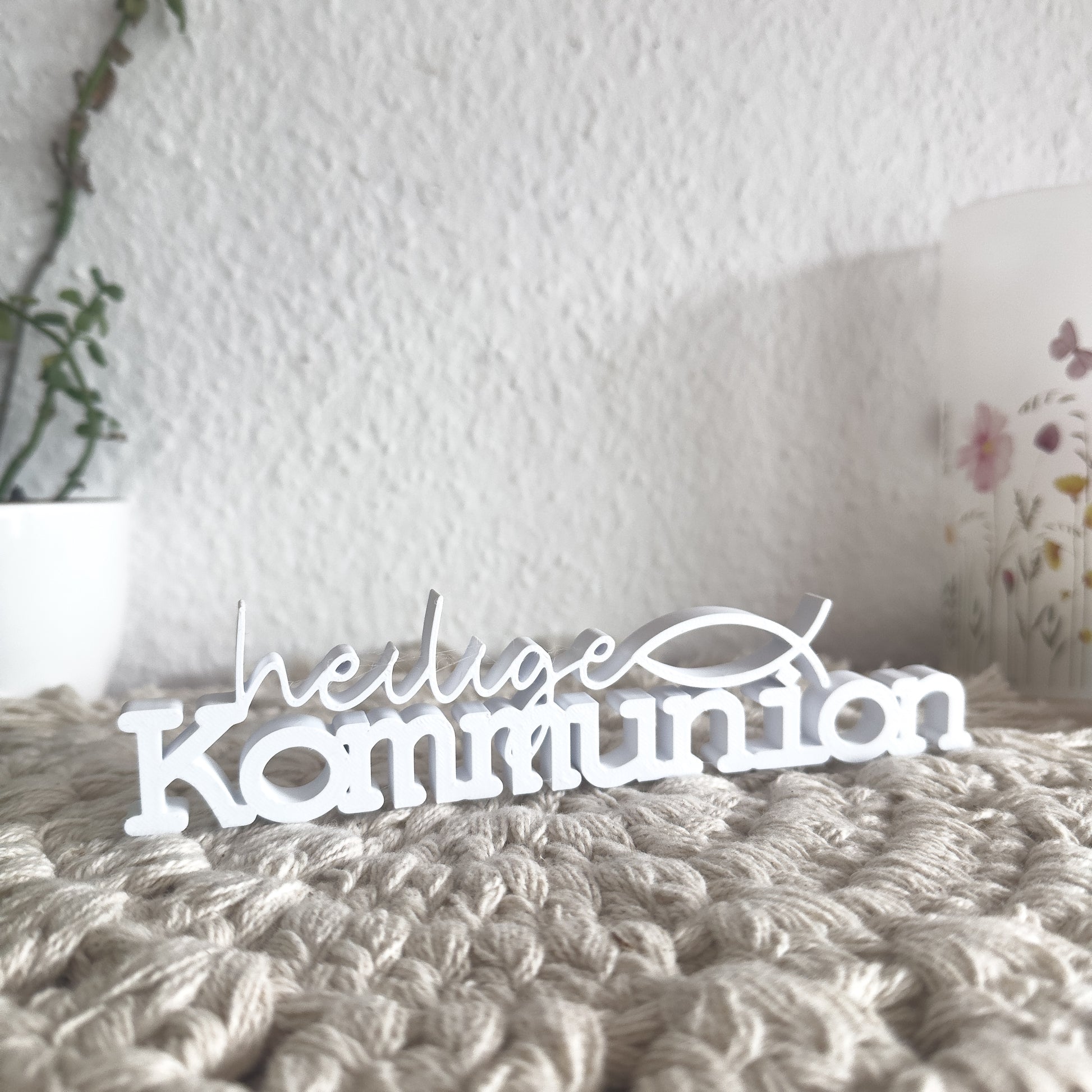 Heilige Kommunion Deko Aufsteller aus 3D-Druck