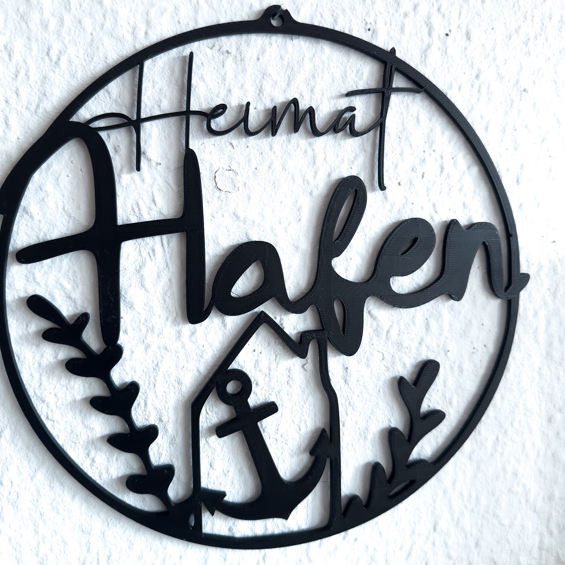 wanddeko heimathafen modern minimalistisch