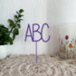 ABC - Caketopper Einschulung