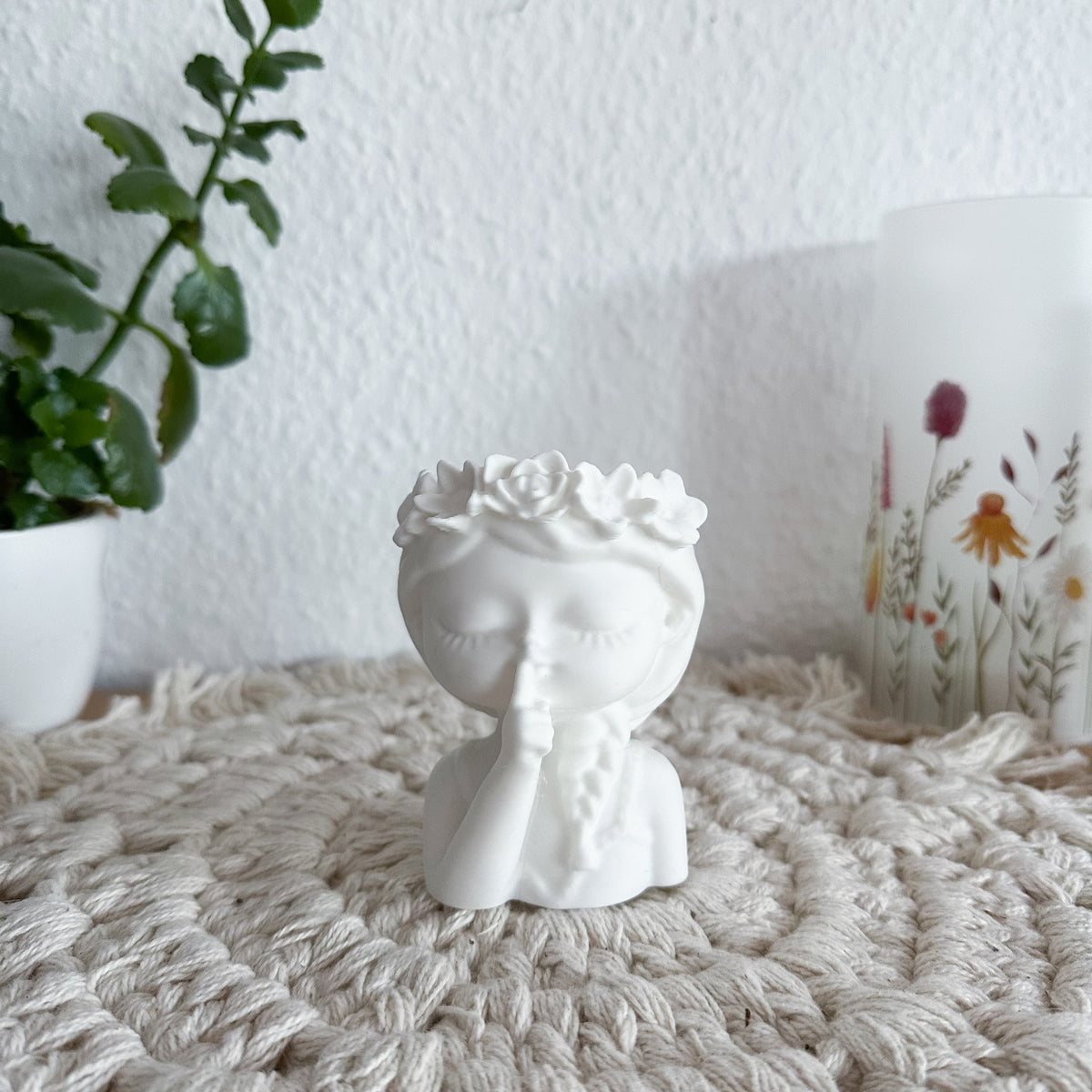 Mädchen Blumentopf – 3D-Druck Übertopf mit Gesicht aus PLA – ChriFi Shop