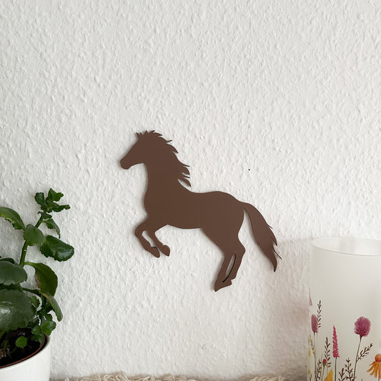 Pferd Wanddeko aus PLA – 3D-gedrucktes Line Art Wandbild