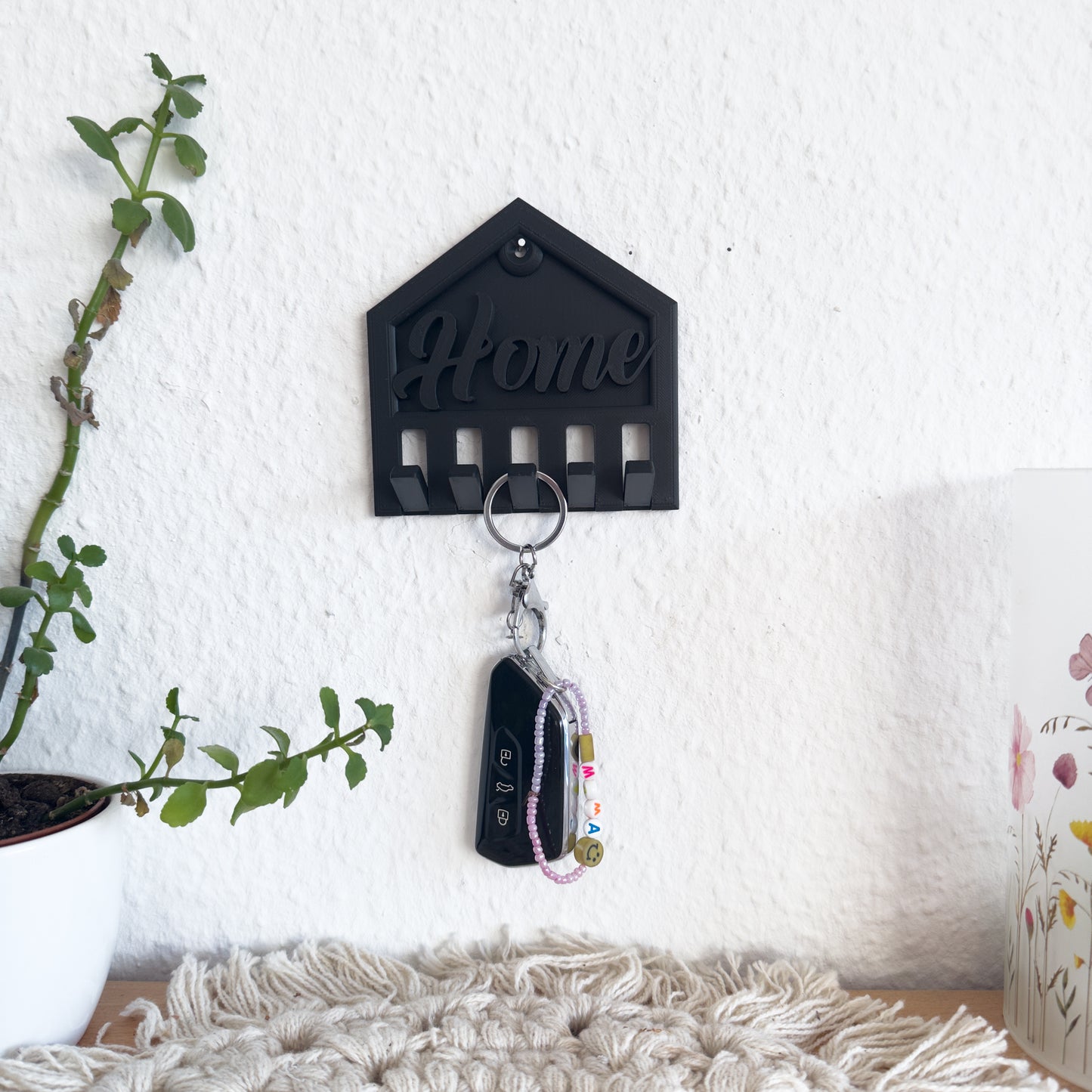 Schlüsselbrett Home aus 3D-Druck für den Flur