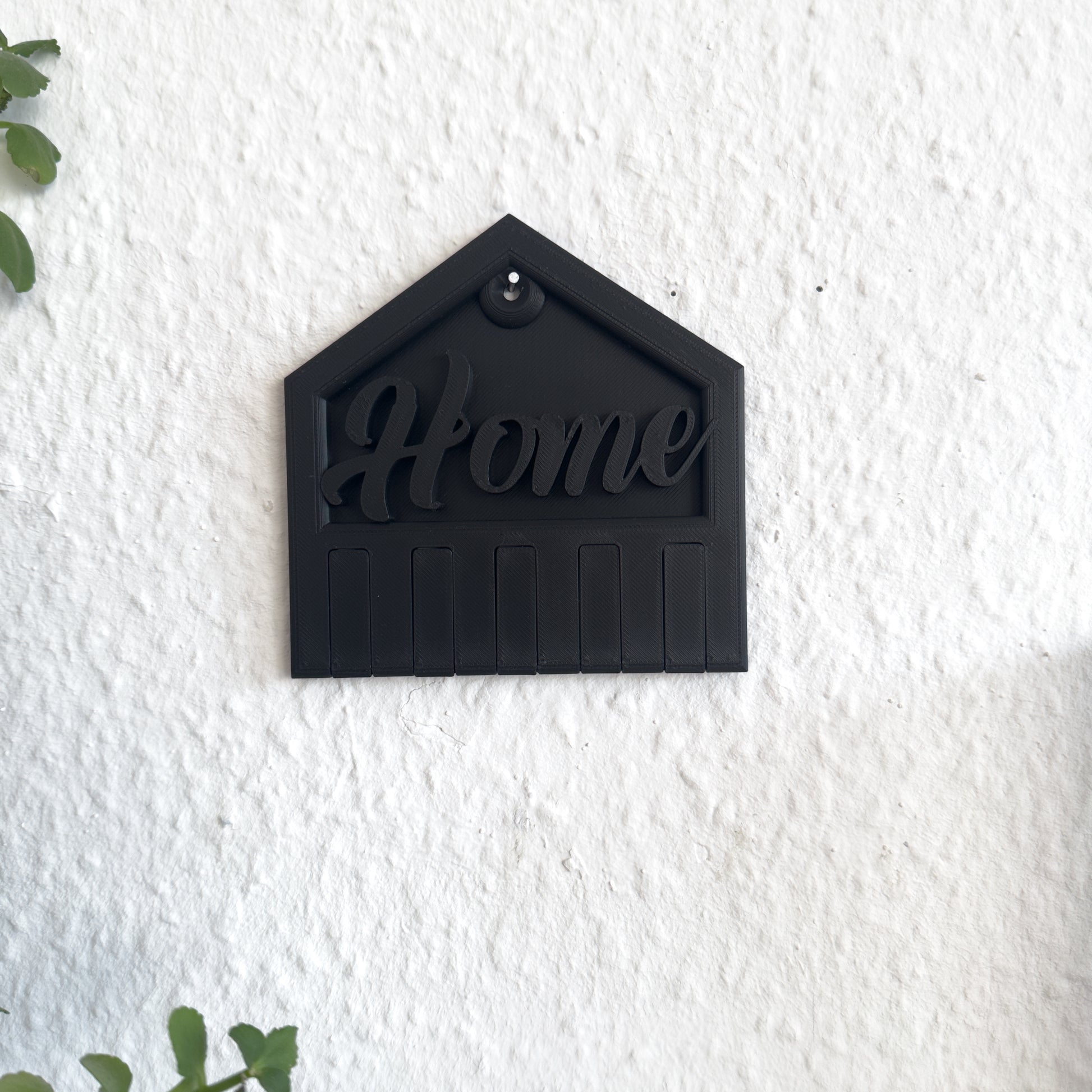 Schlüsselhalter Home als Wanddeko im Eingangsbereich