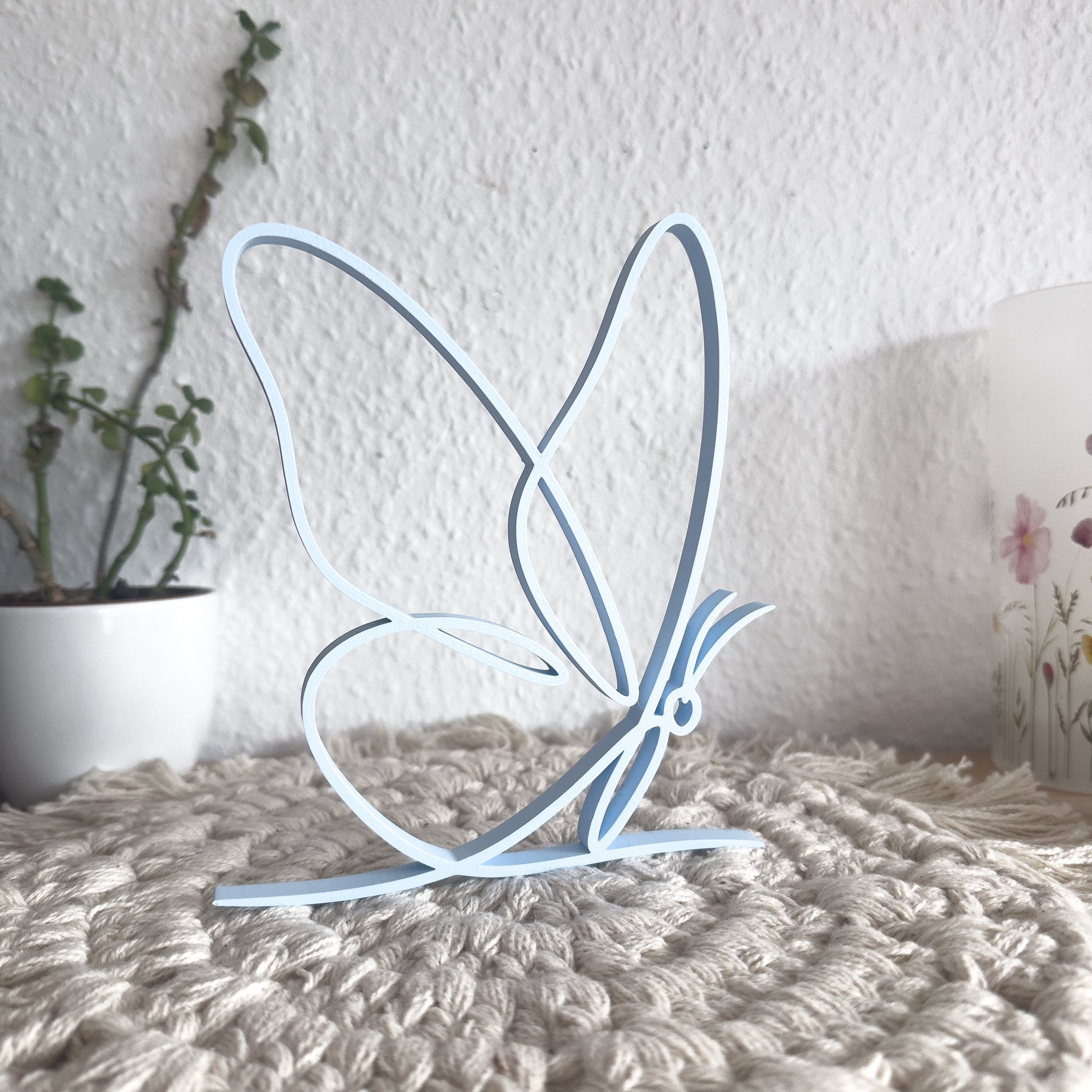 Schmetterling Line Art Deko aus 3D-Druck