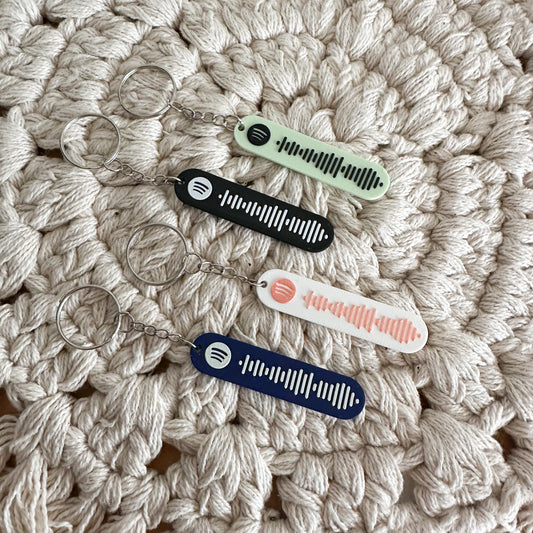 Spotify Code auf Schlüsselanhänger – Scanbar mit App