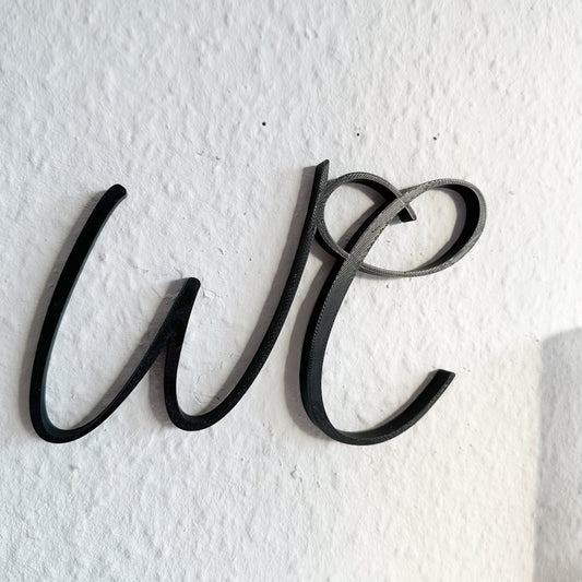 PLA Türschild mit WC-Schriftzug – minimalistisch & nachhaltig