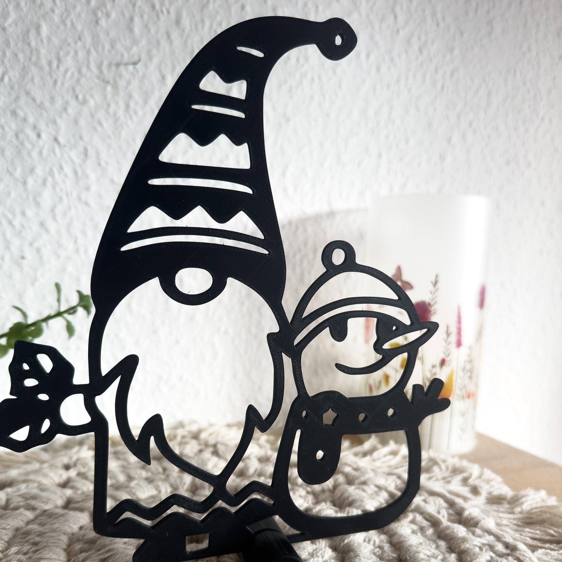 3D Druck Winterfigur Wichtel und Schneemann