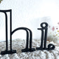 schriftzug hi tischdeko 3d druck
